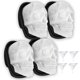 thumbnail image 1 of Molde de silicona Antenda Calavera 7,5 cm – Juego de 4 piezas, 1 of 6
