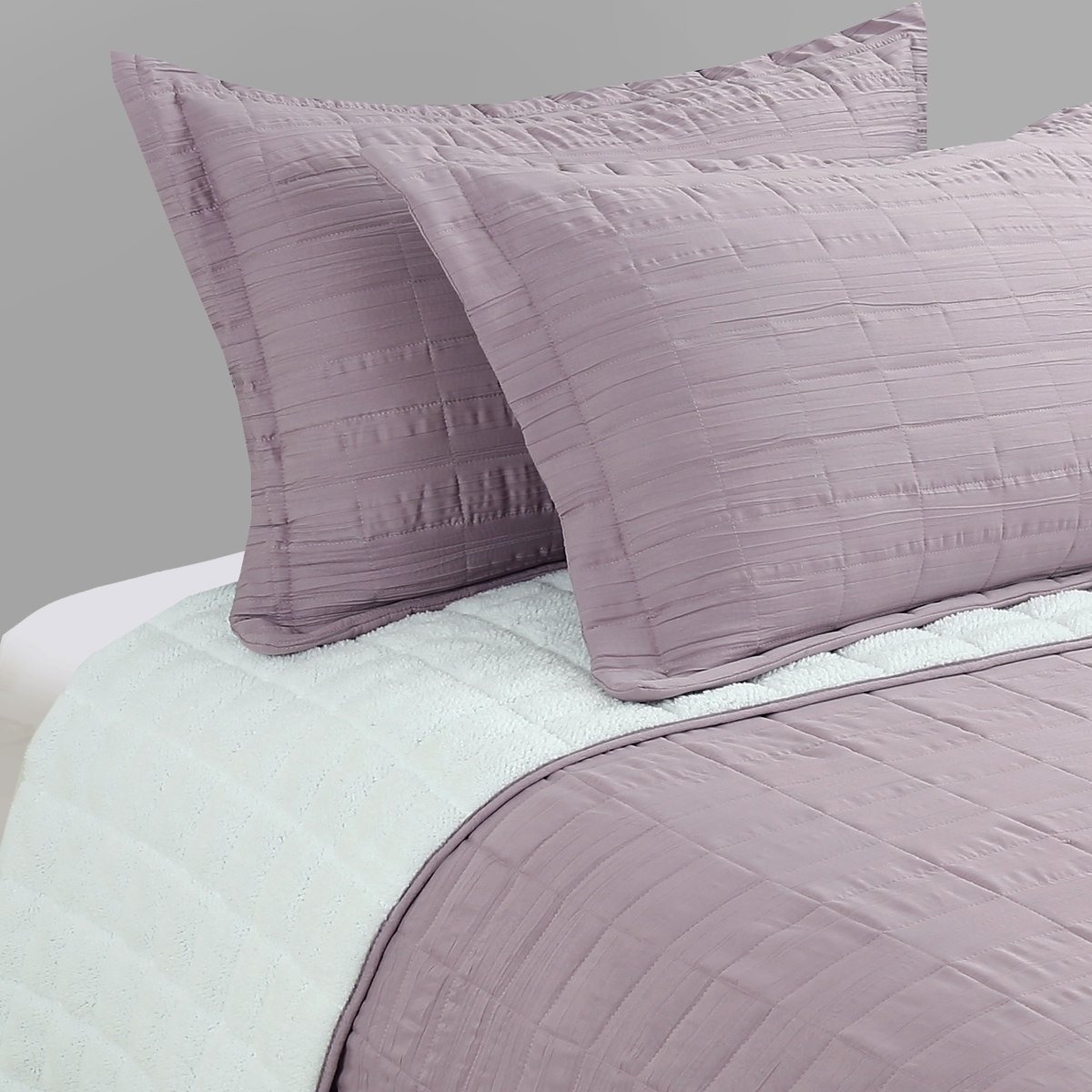 Chantilly - Cubrecama Crinkle Sherpa Liso