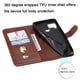 thumbnail image 4 of Funda con Cremallera para REALME C15/C12, Carcasa Cartera de Cuero PU con Soporte y Tarjetero, 4 of 5