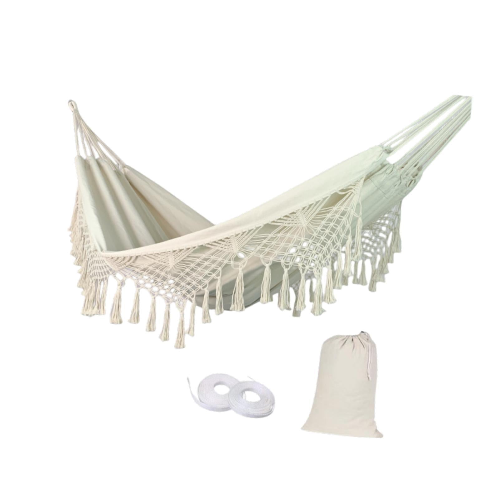 Magideal - Hamaca De Macramé Bohemia Cómoda Para Exteriores, Para Balcón, Patio Y Jardín