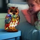 thumbnail image 5 of Lámpara de búho de Tiffany - Lámpara de animales, lámpara de vitral - Luces de noche para guardería infantil, lindas luces de animales para mesa para habitación de bebé y decoración de niños pequeños, 5 of 7