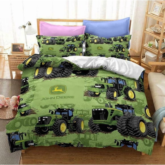 Kids Gifts Pickup Tractor Quilt Duvet Cover Set Super Soft