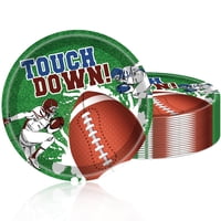 Platos De Papel Cekivina Football, 23 Cm, 20 Unidades, Para Artículos De Fiesta