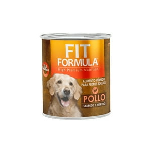 Lata Fit Fórmula Perros Adultos Pollo X 24 Un.
