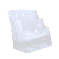 Magideal - Portafolletos Acrílico, Portafolletos, Portavolantes, Portafolletos Transparente Con Diseño Inclinado En La Parte Posterior, Portafolletos Para Menús, A4 2 Niveles