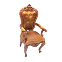 Bothyi - 1/12 Escena De Bricolaje Silla De Casa De Muñecas Para Sala De Estar Muebles De Casa De Muñecas Decoración Amarillo