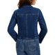thumbnail image 3 of INSPIRE CHIC Chaqueta de Mezclilla Recortada con Cremallera para Mujer, Manga Larga, Estilo Bomber de Motocicleta, 2XL Azul Oscuro, 3 of 6