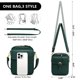 thumbnail image 3 of Bolso bandolera Pelimoo 16x7x20 cm Cuero vegano Verde, 3 of 7