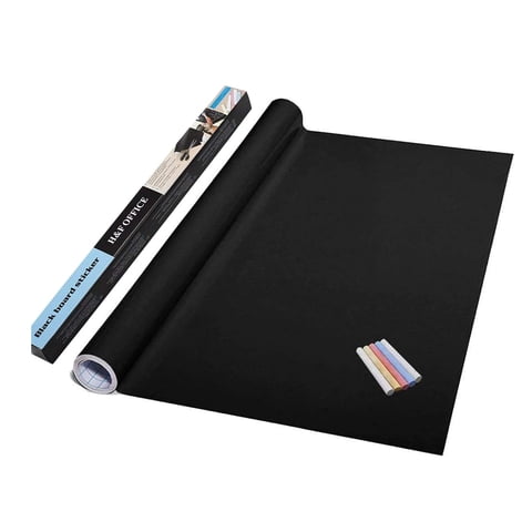 Importclick - Pizarra Pared Adhesiva 200Cm X 45 Cm Negra