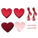 thumbnail image 1 of Juego de 2 piezas de decoraciones de pancartas de fieltro en forma de corazón negro y rosa para el Día de San Valentín, aniversario de bodas y decoraciones de fiesta., 1 of 5