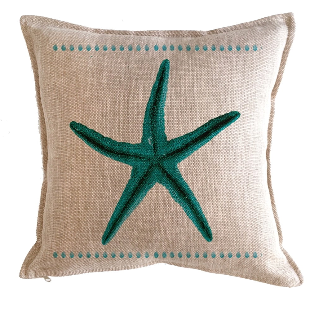 Tuyo Print - Cojín Marino Estrella Turquesa 45x45