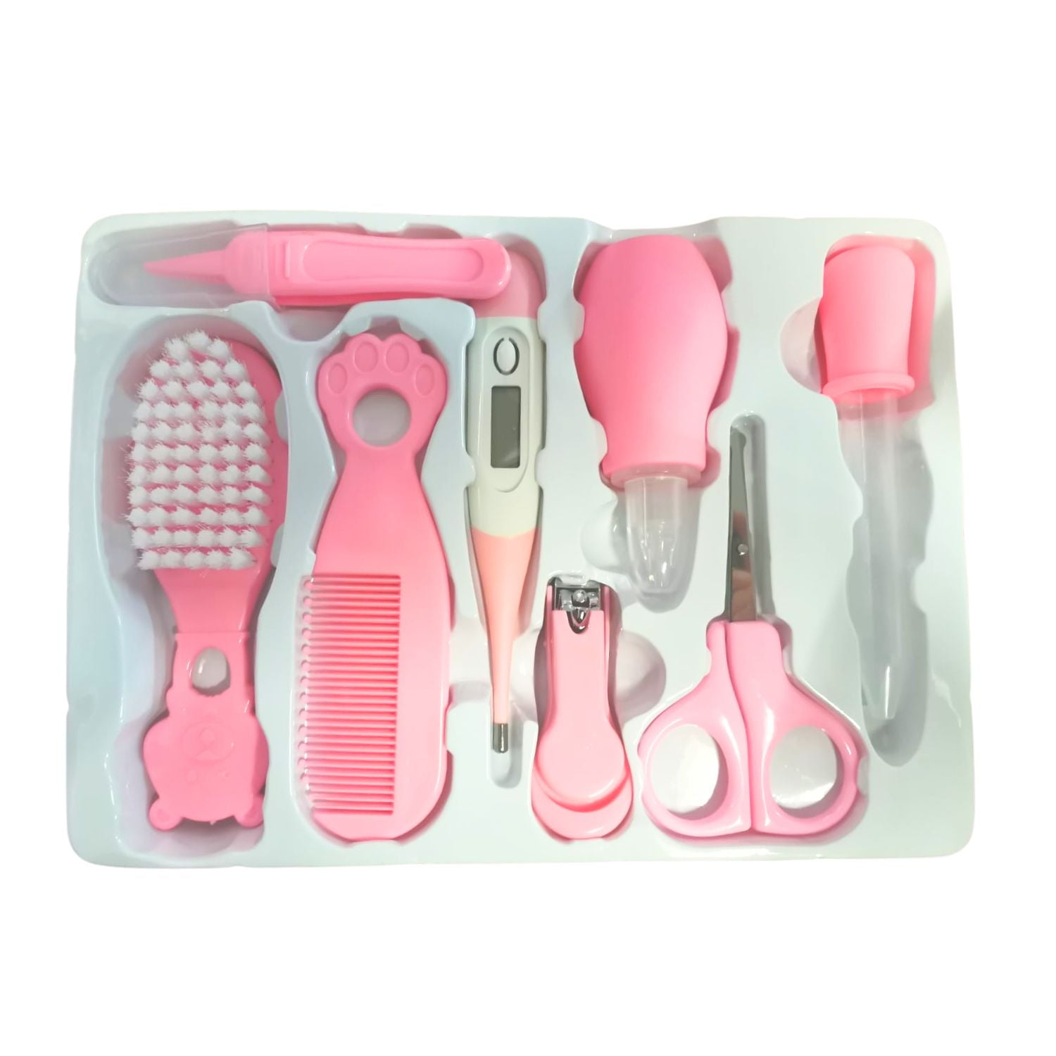 Disparo - Set De 8 Pzs Cuidados Y Limpieza Para Bebé Color Rosa