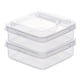 thumbnail image 1 of 2 Contenedores De Alimentos Compactos Para Refrigerador Con Tapa Abatible, Protector De Nevera, Seguro Para Alimentos, 1 of 5