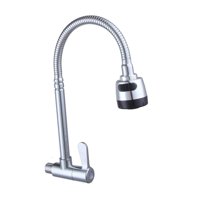 Bothyi - Grifo De Agua Fría Individual Práctico De Acero Inoxidable Para Baño, Hogar, Cocina, Montado En La Pared