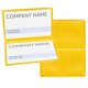 thumbnail image 1 of Porta tarjetas STORE SMART amarillo plegable - paquete de 20, 1 of 4