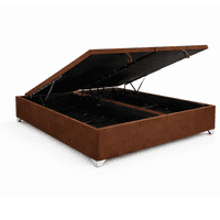 Lore - Base Cama Baúl 2 Plazas Lino / Con Almacenamiento Interno - Diseño Novedoso