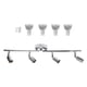 thumbnail image 2 of Foco De Techo LED Ajustable GU10 De 4 Vías Lámpara Decorativa De 12 W Blanco Cálido, 2 of 5