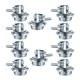 thumbnail image 4 of 10x Conectores De Cable Tipo Abrazadera Abrazaderas De Conducto De Aleación De Zinc Para Cables Eléctricos De 0,5 Pulgadas, 4 of 5