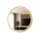 thumbnail image 1 of Espejo Led Redondo 60x60 Cm Dorado Diseño Moderno Minimalista, 1 of 5