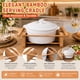 thumbnail image 5 of Fuente para hornear Creative Home de cerámica con soporte de bambú, 5 of 7