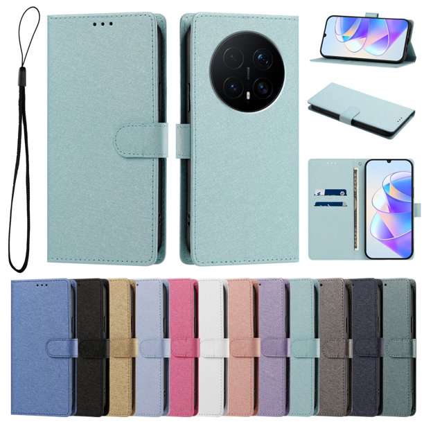Cartera Protectora para Honor Magic8 Pro con Soporte, Verde Menta