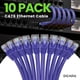 thumbnail image 2 of Cable Ethernet Cat 6 Paquete De 10 Unidades 0 9 M 10 Gbps Rj45 Morado, 2 of 9
