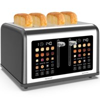 Toaster Clixane, Pantalla Táctil De 4 Rebanadas, Acero Inoxidable, 1650 W