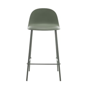 Escandinavia - Piso Taburete Silla Alta Bar Cocina Eira 65 Cm Verde Oscuro