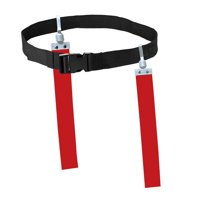 Magideal - Cinturón De Fútbol De Bandera Con Hebilla De Aire, Etiqueta De Bandera De Rugby, Cinturón De Fútbol, Partido Profesional Para Entrenamiento Deportivo, Rojo