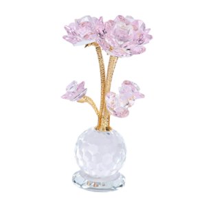 Bothyi - Colección Central De La Pieza De Figuras De Loto Para Estantes De Gabinetes Sala De Estar Rosa