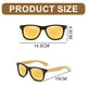 thumbnail image 2 of Gafas de sol retro con diseño de uñas de arroz, gafas de sol de tendencia de moda europea y americana, hechas de PC y madera., 2 of 5