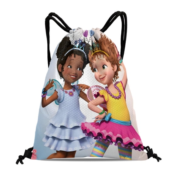 Fancy Nancy Mochila de Cuerdas para Deportes y Gimnasio, Bolsa de Cuerdas Resistente al Agua, Bolsa Cinch, 30×40cm