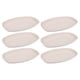 thumbnail image 1 of Plato de aperitivos, plato, 6 platos grandes de plástico, bandeja para fiestas, plato ovalado irrompible, plato de pescado, apto para lavavajillas, colección de moda, beige, 1 of 5