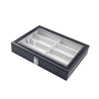Ioensy - Caja Expositora De Gafas Multifuncional Universal, 8 Ranuras Para Tienda De Armario De Escritorio