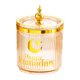 thumbnail image 5 of Decoración Del Jarra De Dulces De Ramadán Organizador De Encimera Resuable Candy Serving Jar Tower Amber, 5 of 5