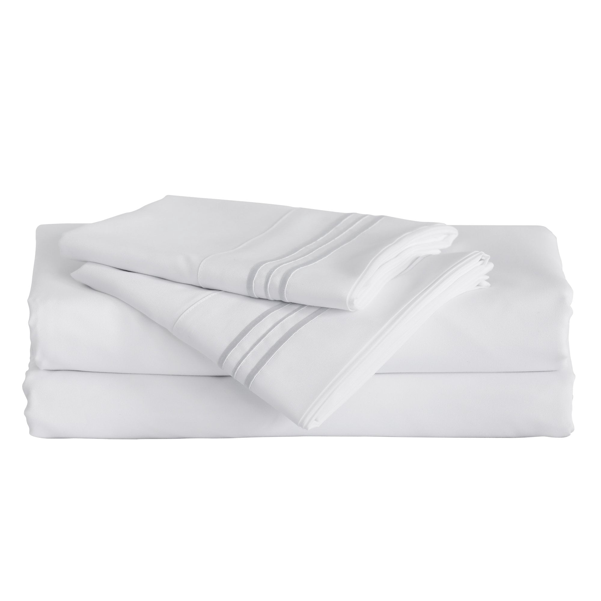 Juego De Sábanas Furinno Angeland Vienne De Microfibra King White