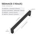thumbnail image 2 of Tiradores Para Gabinete Negro Mate 160 Mm De Acero Inoxidable, 2 of 7