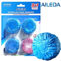 Aileda Productos De Limpieza Con Fragancia Para El Baño, 1 Bolsa Con 4 Bloques