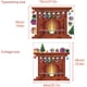 thumbnail image 2 of Pegatina de pared para chimenea navideña, calcomanía de pared para chimenea navideña, arte de pared de PVC, suministros de decoración navideña para fiestas navideñas, 2 of 7
