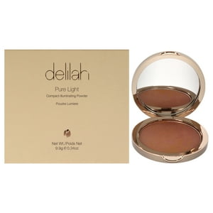 Delilah - Polvo Iluminador Compacto Y Ligero Puro, Brillo De Para Mujeres, Polvo De 0,34 Oz