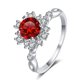 thumbnail image 3 of Anillos de Compromiso de Moissanita de 1 Uds para Mujer Corte Redondo Color D VVS1 Anillos de Diamante de Plata Esterlina Moissanita Aniversario Promesa Anillos de Boda para Mujer con Certificado, 3 of 9