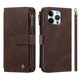 thumbnail image 2 of Funda Tipo Libro iPhone 13 Pro con Cierre Magnético y Ranuras, Marrón, 2 of 6