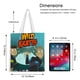 thumbnail image 5 of Wild Kratts Bolso de tela con estampado de lienzo para mujer, bolsa de compras reutilizable y estética, con cremallera interior, regalo para mujer, 35 × 40 cm., 5 of 6