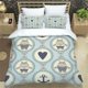 thumbnail image 2 of Cartoon Animal Pony Horse Print Quilt Duvet Cover Set Kids Comforter Cover3-Piece Bedding Set, 2 of 5