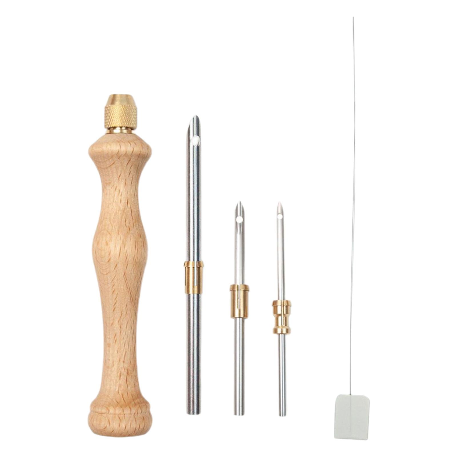 Bothyi - Juego De Agujas Perforadoras Enhebrador De Agujas Para Adultos Para Hilo E Hilo De 5 Mm 2,5 Mm 3,5 Mm