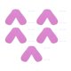 thumbnail image 5 of Juego De Almohadillas Nasales Para Presión Sobre El Puente De La Nariz, Evitando Fugas, Máscara Rosa, 5 Uds., 5 of 5