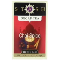 Té Negro Descafeinado Chai Spice De Tea Stash, 18 Bolsas Individuales