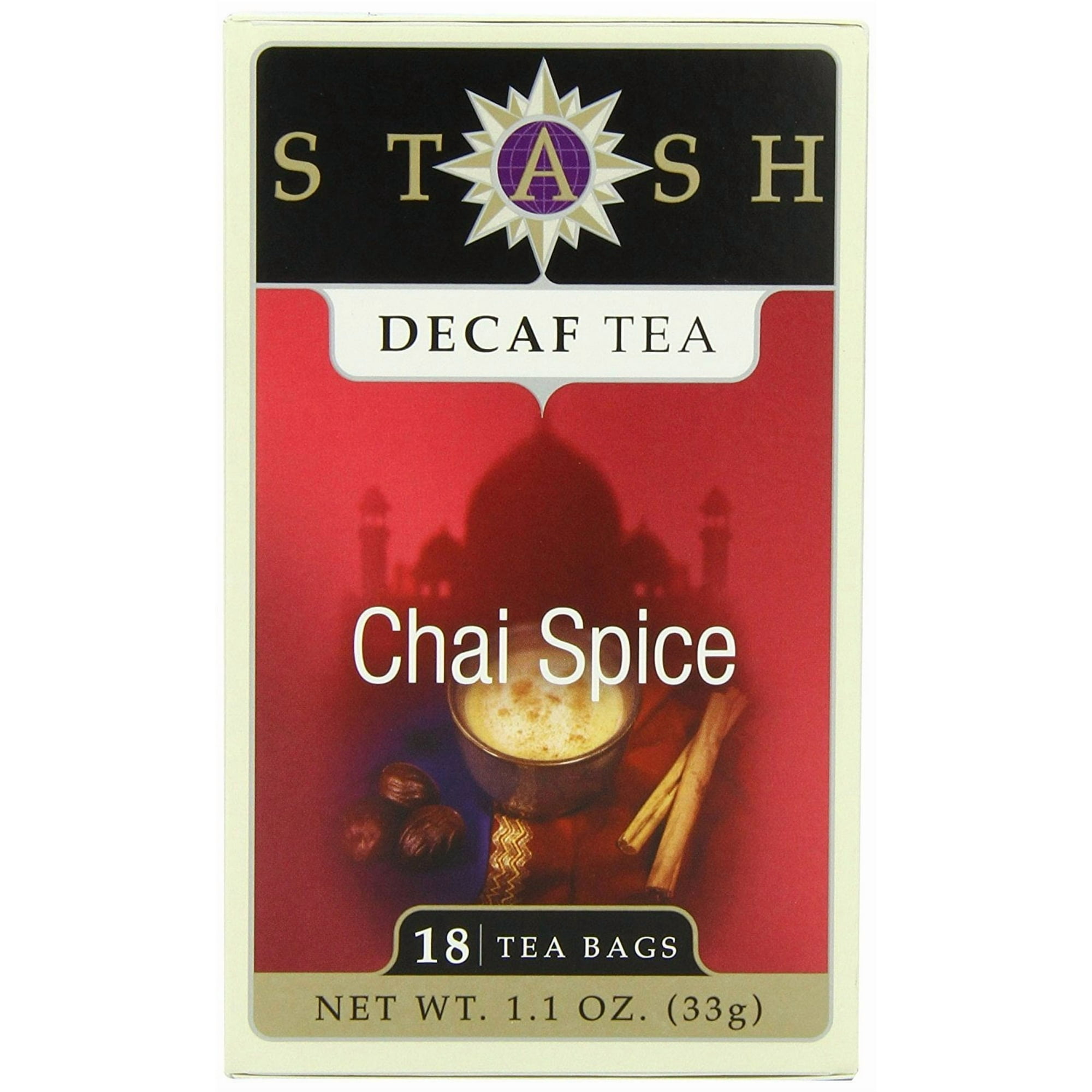 Té Negro Descafeinado Chai Spice De Tea Stash, 18 Bolsas Individuales