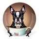 thumbnail image 1 of Boston Terrier Plato decorativo de porcelana fina (bone china), plato decorativo de cerámica para hogar, oficina, soporte de pared, platos decorativos para dormitorio - 6 pulgadas (15 cm), 1 of 6