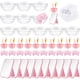 thumbnail image 1 of Set Spa Rosado 6 Mujeres Bowls Espejos Bandas Faciales, 1 of 3